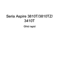 Per vedere il documento Acer Aspire 3810TZG Manuale Utente